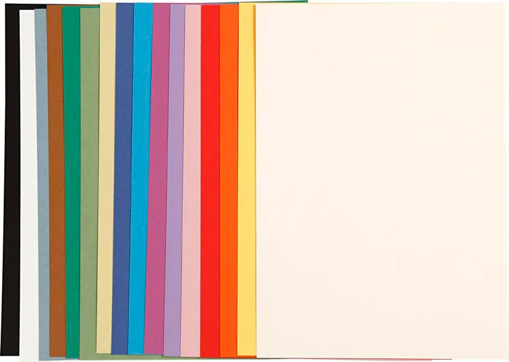 Papier cartonné 21x30 cm pour scrapbooking et projets scolaires 16 pp