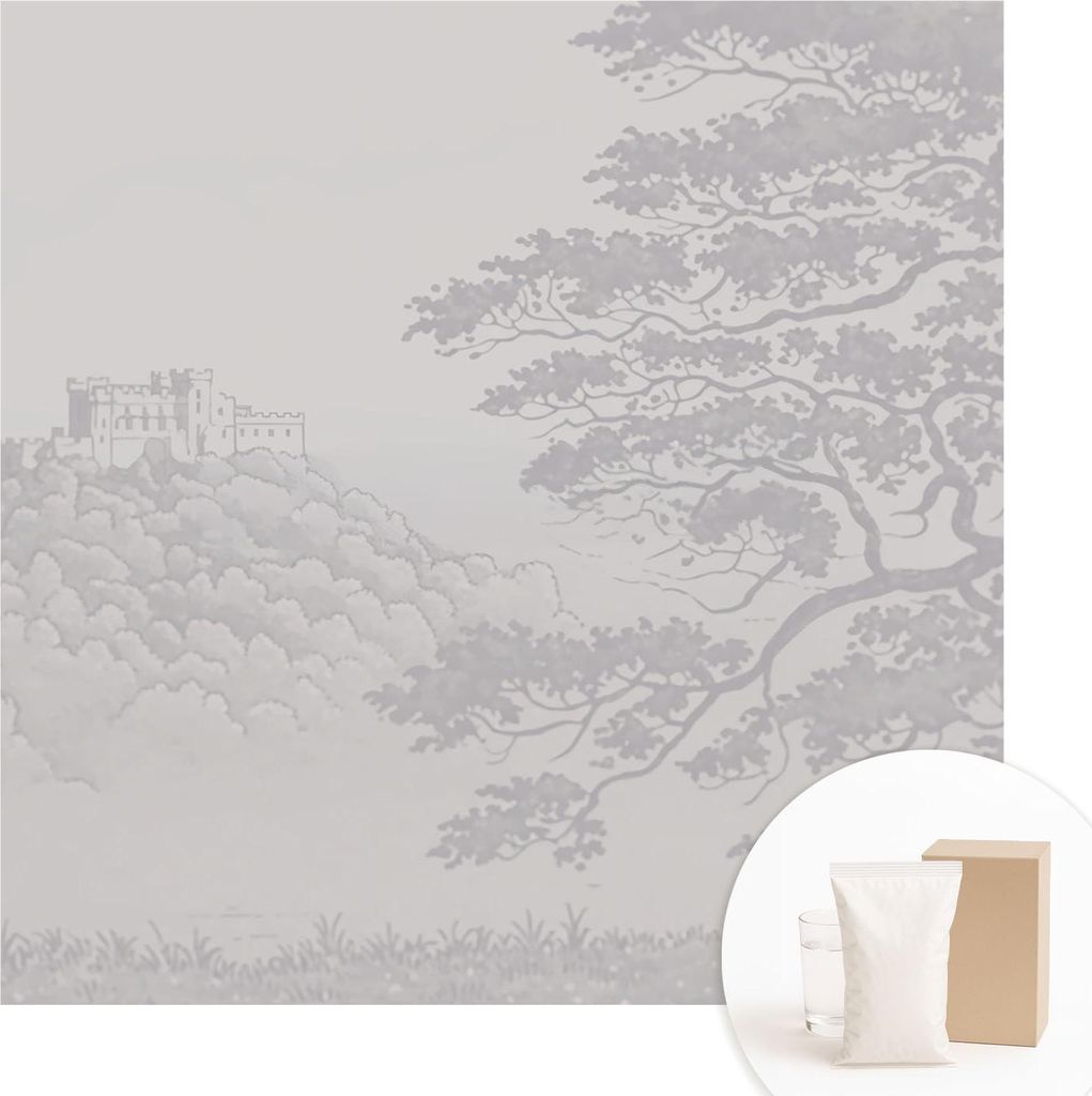 Fototapete - Wandbilder für Wohnzimmer - 250x250 cm - Dekorative Wandfolie - Modernes Design für Wanddekoration - Tapeten für Innenräume - Burg...