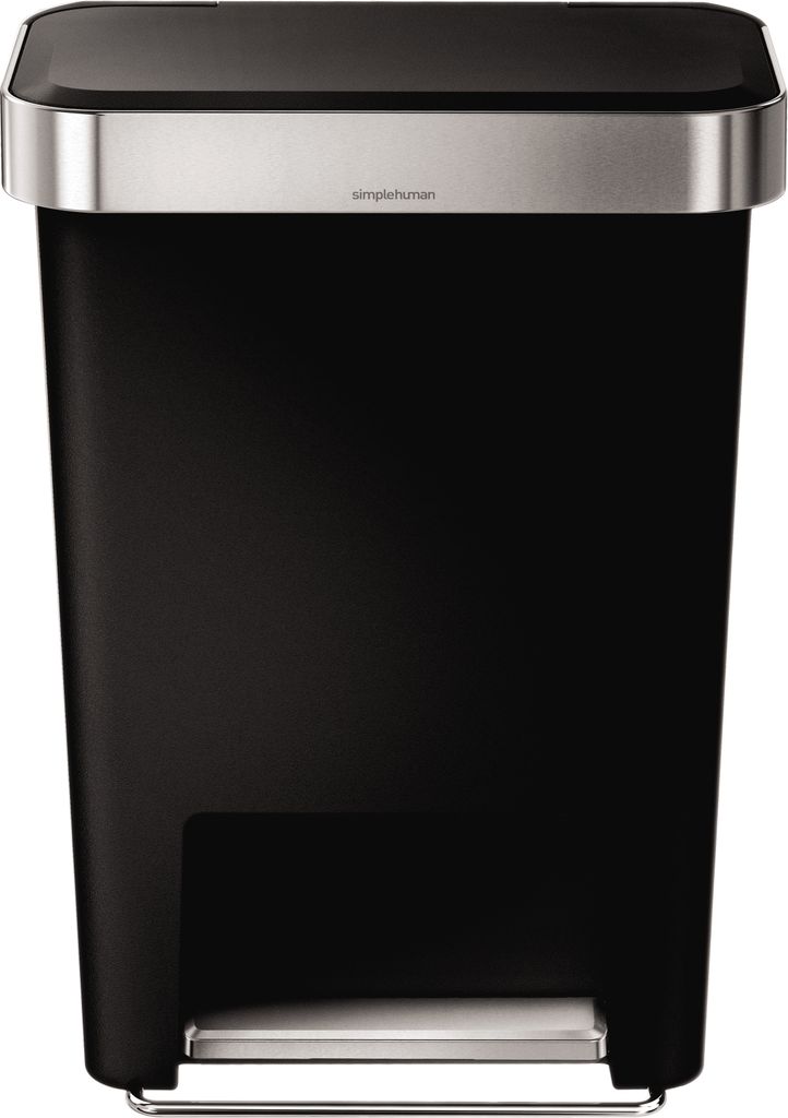 Simplehuman Simplehuman Abfalleimer Rechteckig - Mit Mülltasche - Kunststoff - 45 Liter - Schwarz