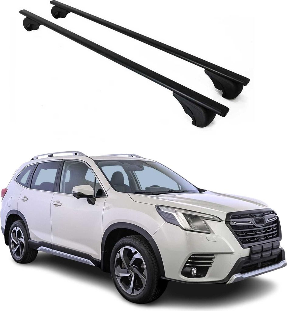Dachträger Grundtäger für Subaru Forester mk5 2018-2025 75kg Metall Schwarz 2x