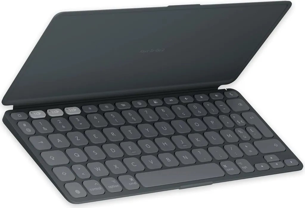 Clavier iPad Logitech Keys-To-Go 2 - Solution de saisie mobile AZERTY Graphite