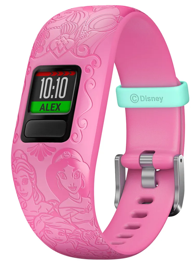 Bracelet Garmin vívofit jr. 2 étanche avec suivi d'activité Disney Rose