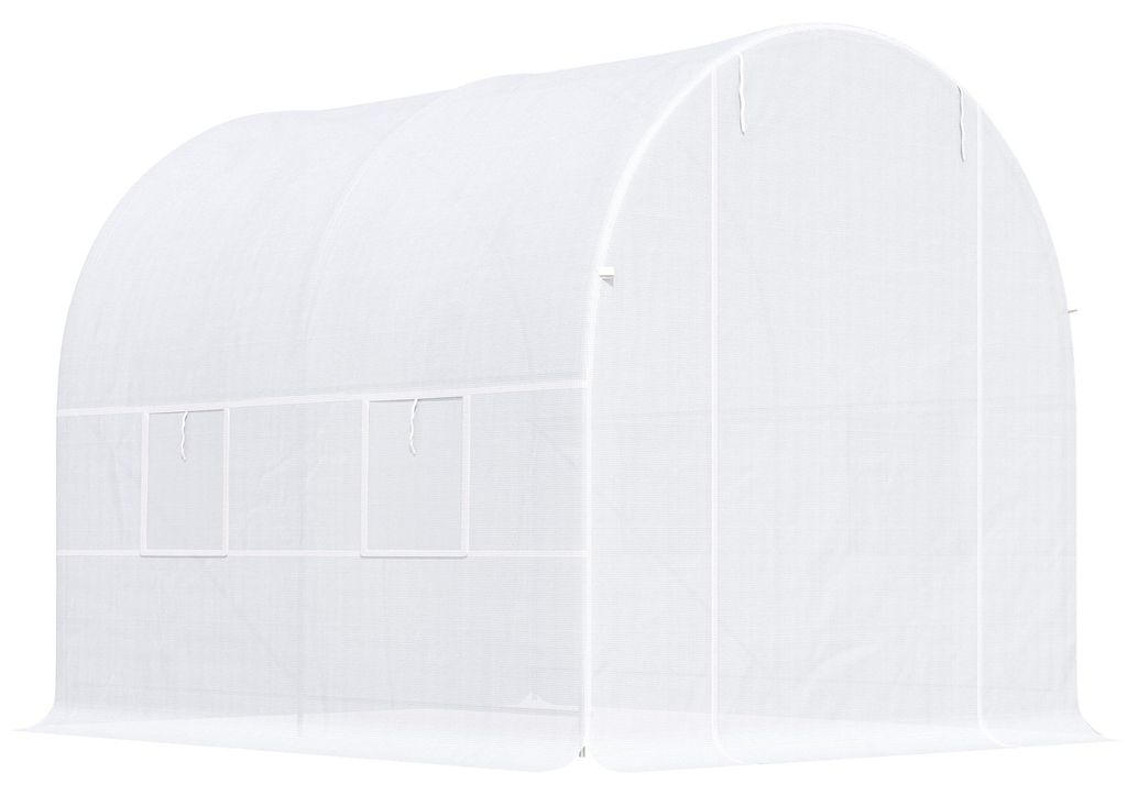 Outsunny folietunnel, kas, plastic kas, plantenkas Productafbeelding 