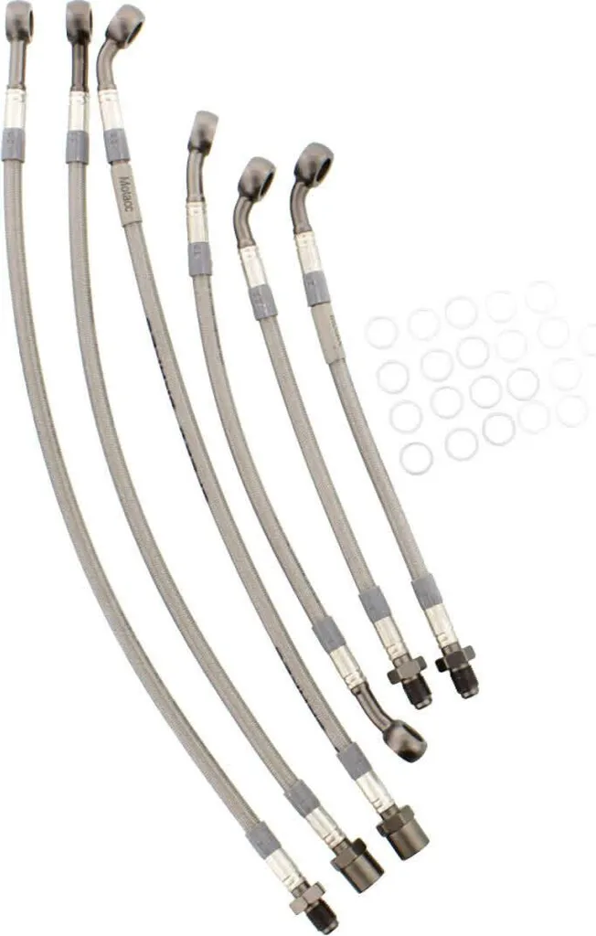 Kit 6 conduites de frein JMP en acier tressé pour BMW K 1100 RS ABS