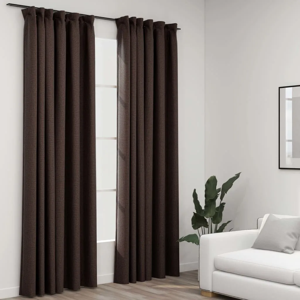 Tende Oscuranti Taupe Effetto Lino 140x225 - Dormi Meglio Ora