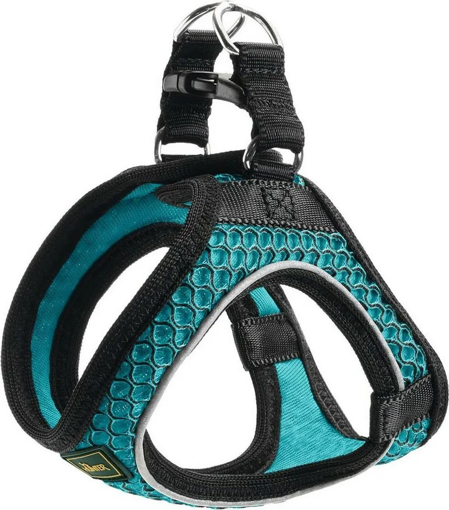 Pettorina per cani Hunter Hilo-Comfort Turchese (30-35 cm)