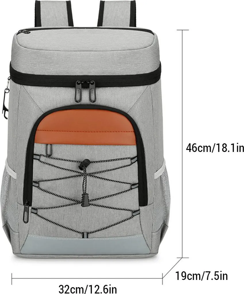 Zaino Termico Idrorepellente 30L: Grande Capacità per Trekking e Sport