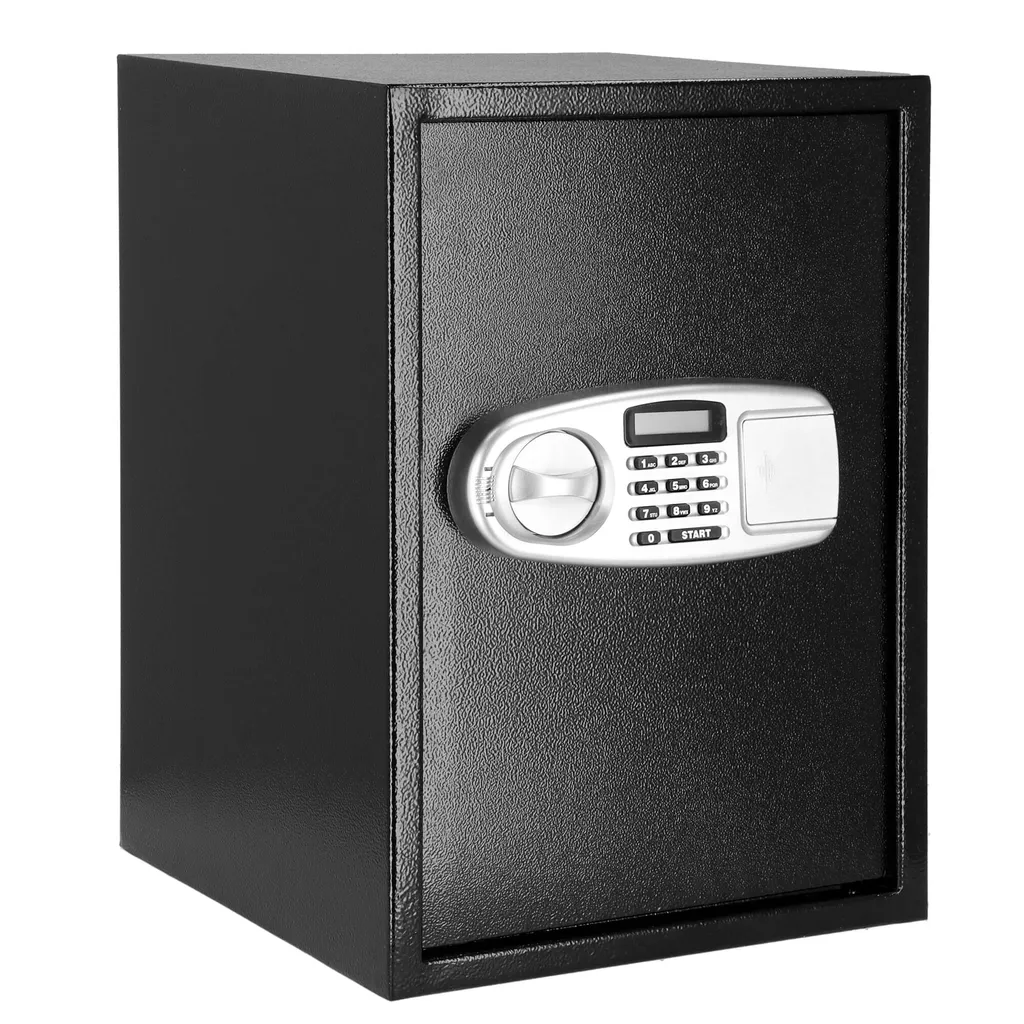 Coffre-fort avec serrure électronique 2 clés 35x36x50 cm pour la maison