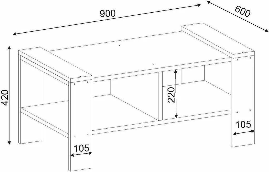 Table Basse Blanche Langosco 90 cm : Rangez votre Salon avec Style