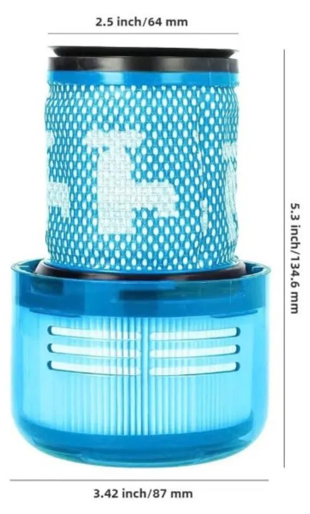 Filtre Dyson V12 compatible pack de 4 pour stopper les pertes d'aspiration - 3