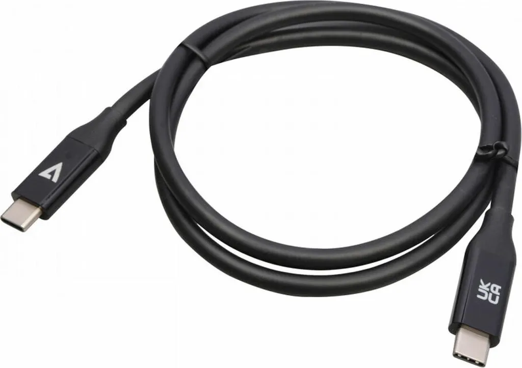 Câble Micro USB V7 Noir 0,8 m Haute Qualité pour Recharge de Périphérique