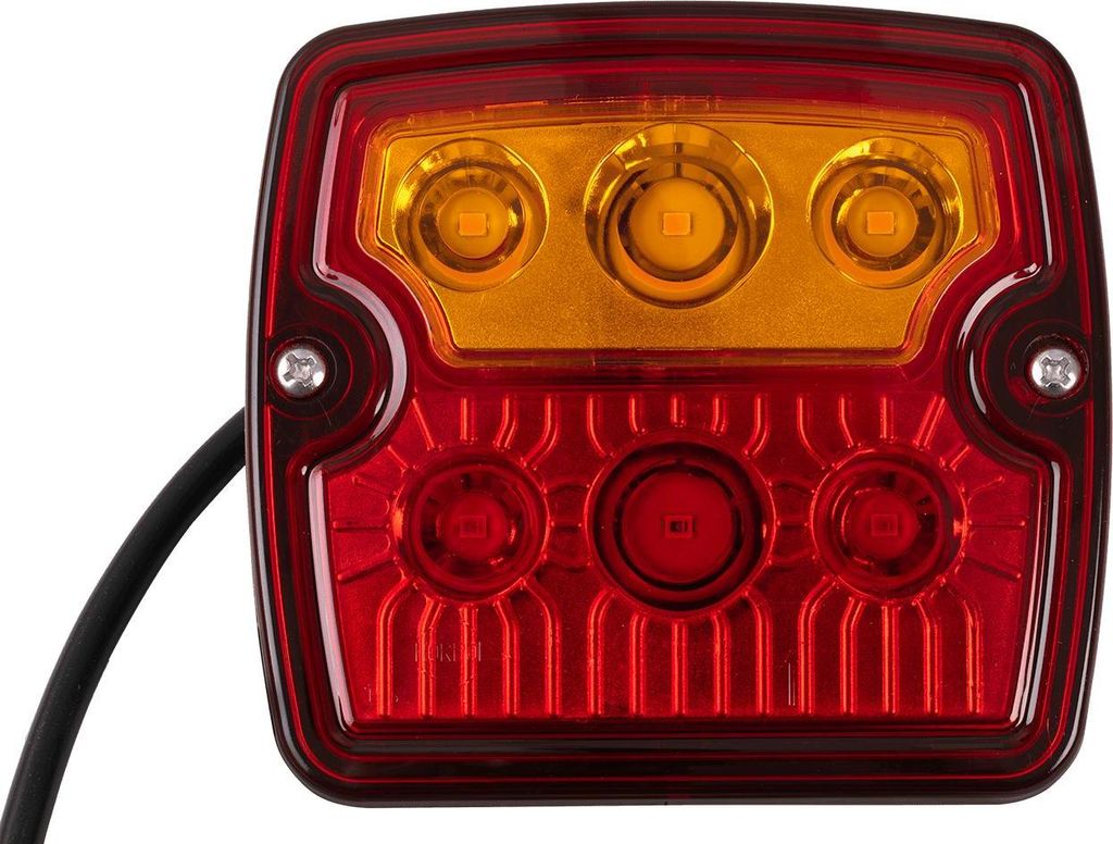 3 Funktionen LED Rückleuchte E9 12V 24V für Anhänger, LKWs, PKWs, Wohnmobile, Wohnwagen, Traktoren usw.