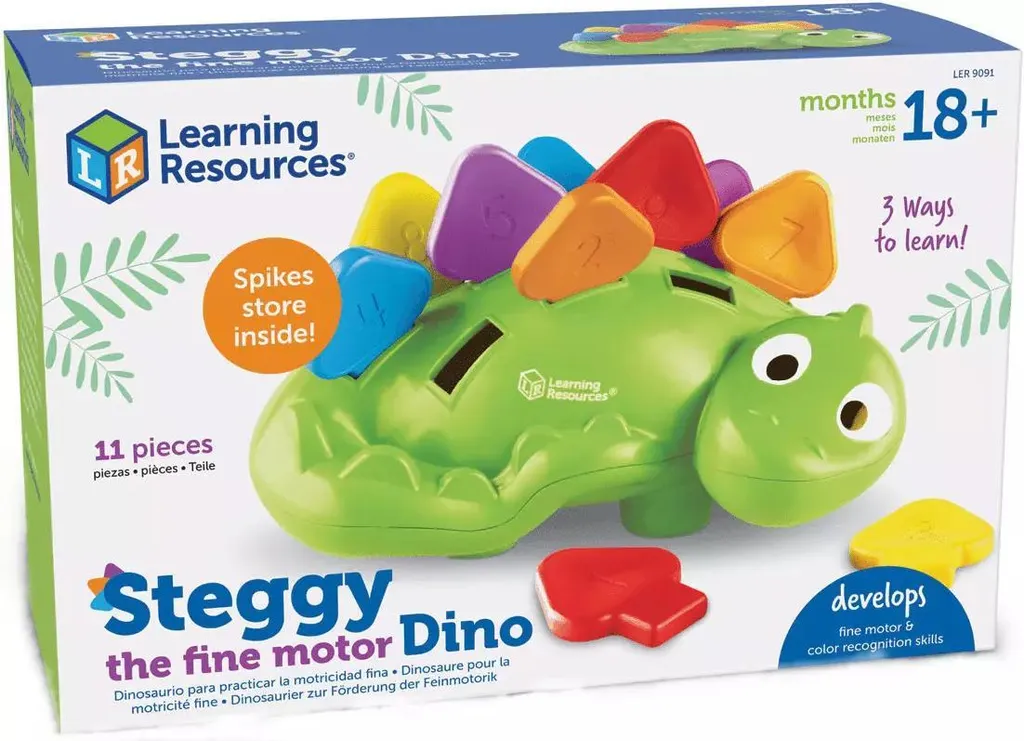 Steggy le dinosaure multicolore : jeu d'association aux 10 pièces - 7
