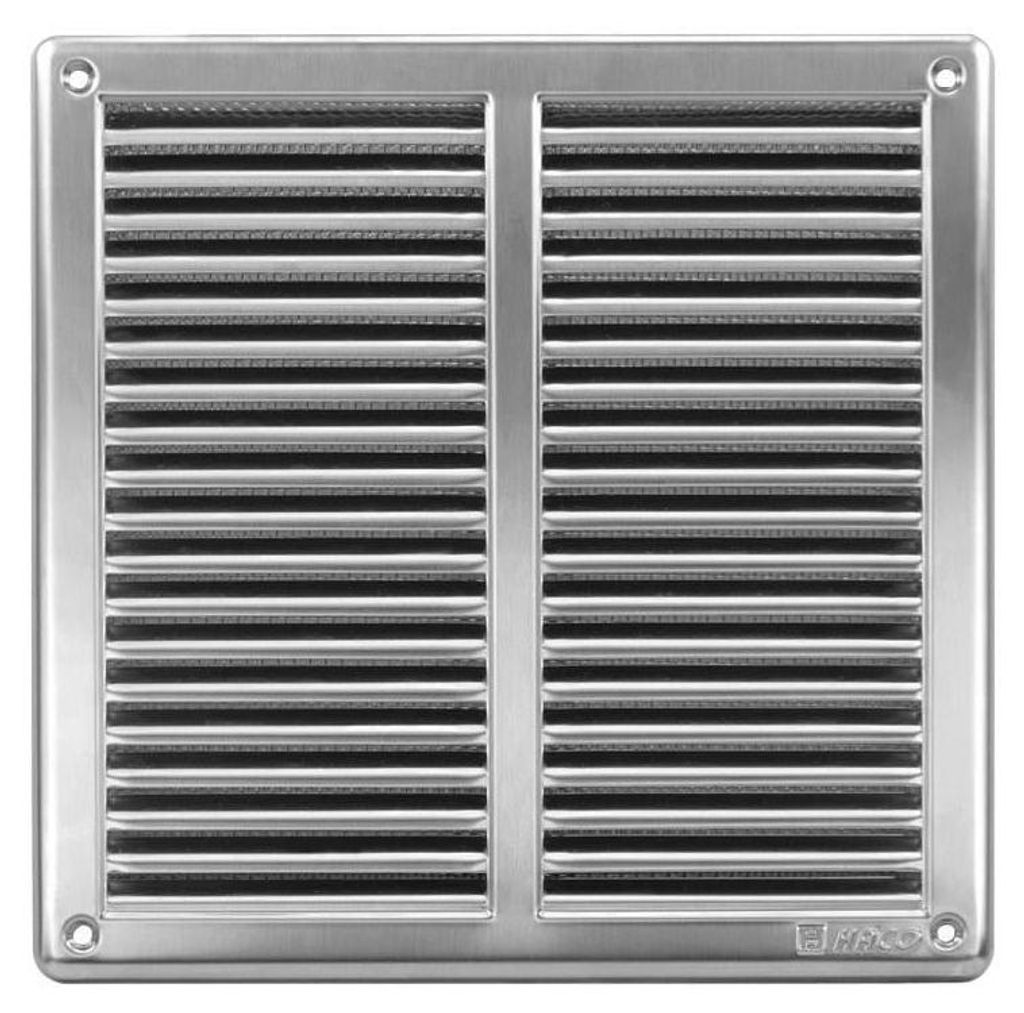 Ventilatierooster Haco met VM-gaas - 250 x 250 mm - Productafbeelding 