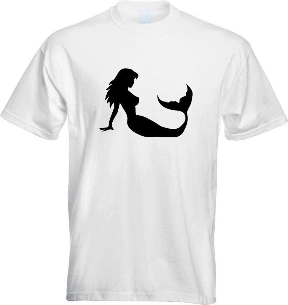 Kiwistar - T-Shirt - Weiss - Meerjungfrau - Seejungfrau Motiv Bedruckt Funshirt Design Print - mit Motiv Bedruckt - Funshirt Design - Sport - Freiz...
