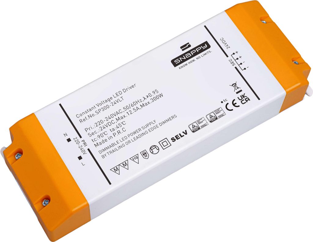 Snappy SP300-24VLT – LED Netzteil 24V 300W, Triac dimmbar, Produktbild 