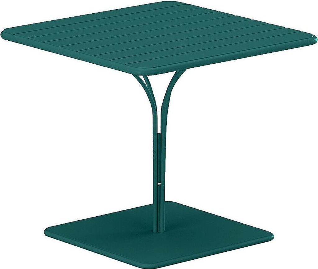 Metall-Gartentisch 80 cm lang - Meeresblau - MIRMANDE by MYLIA