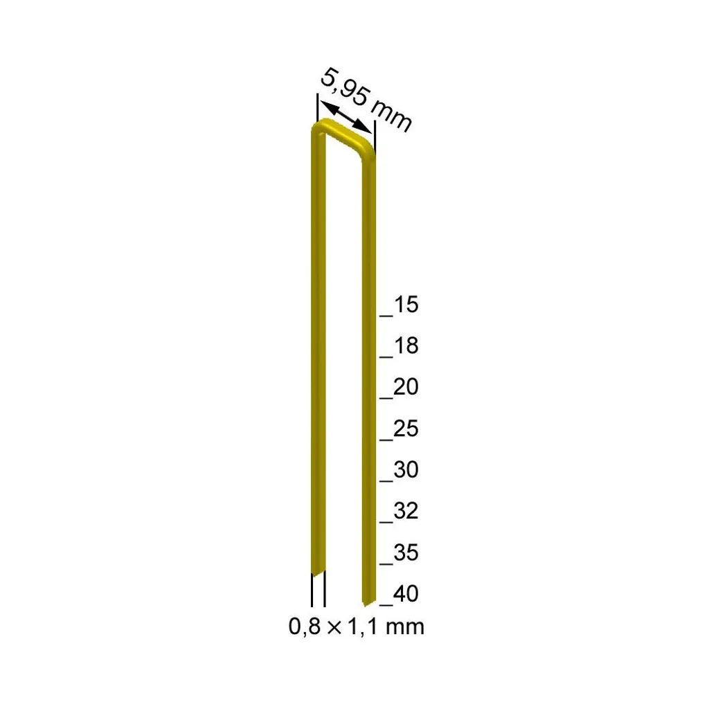 Prebena Graffette 25mm Tipo E E32CNKHA - 4600 Pezzi per Fai da Te - 7