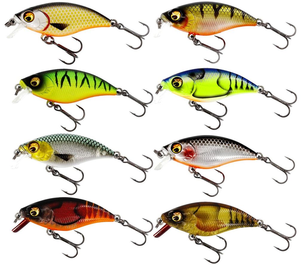 Westin Buzzbite SR Crankbait 4cm 4g Low Floating - Wobbler, Farbe:3D Headlight