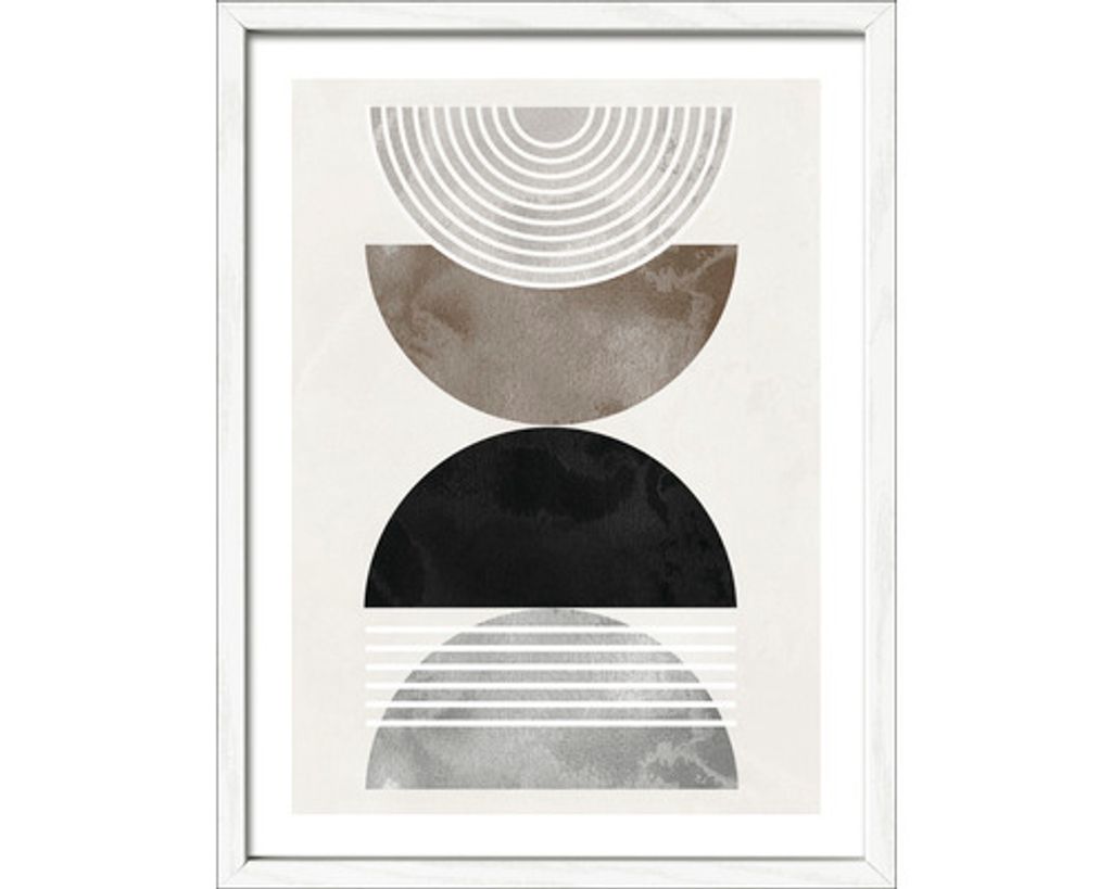 Gerahmtes Bild Lines and shapes III 33x43 cm