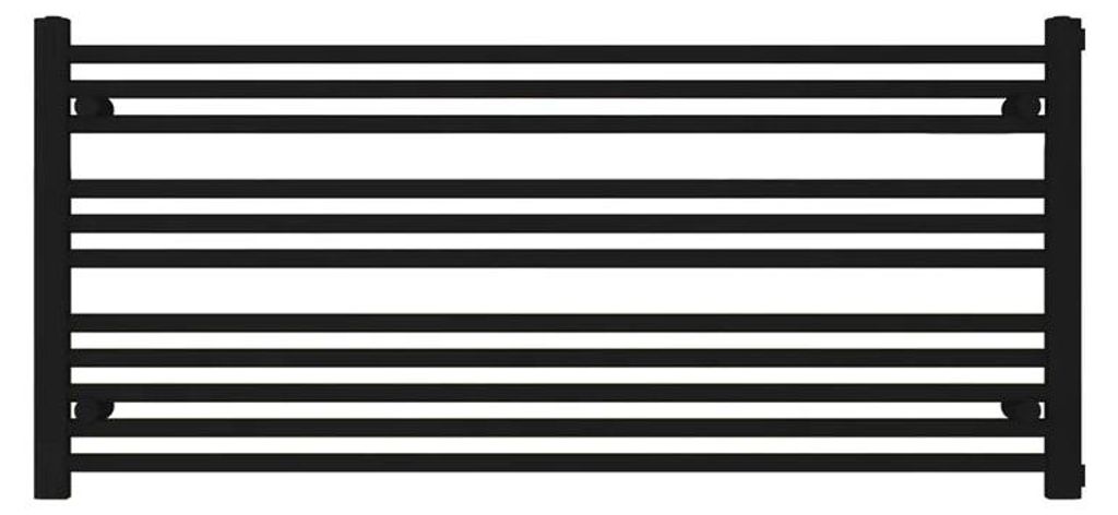 Badheizkörper Schwarz matt 1200 x 550 mm – Produktbild 