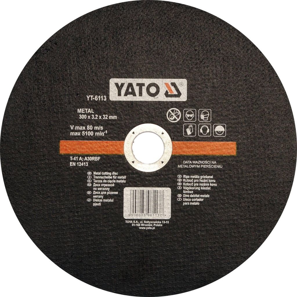 Disque de coupe pour métal, dimensions : 300 x 3,2 x 32 mm Image du produit 