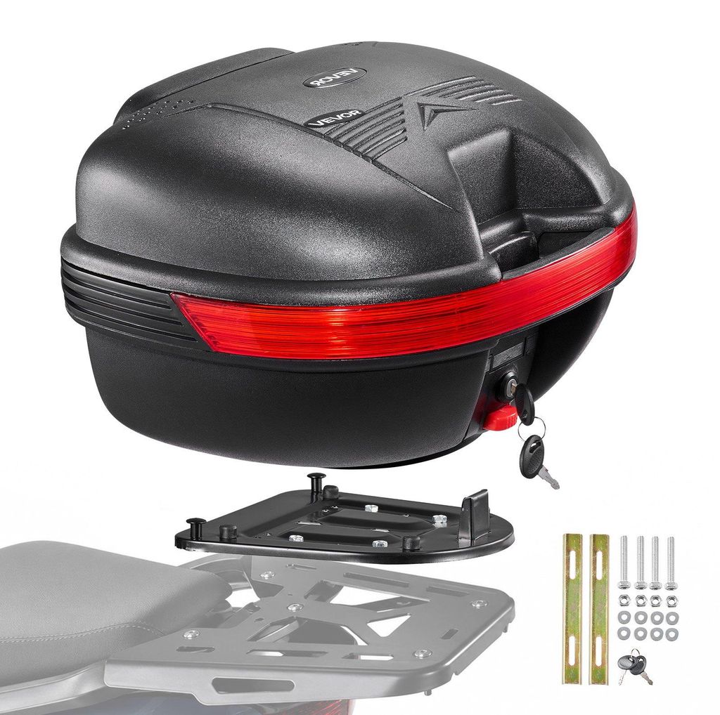 VEVOR Bauletto per moto da 30 litri in PP, universale, Immagine del prodotto 