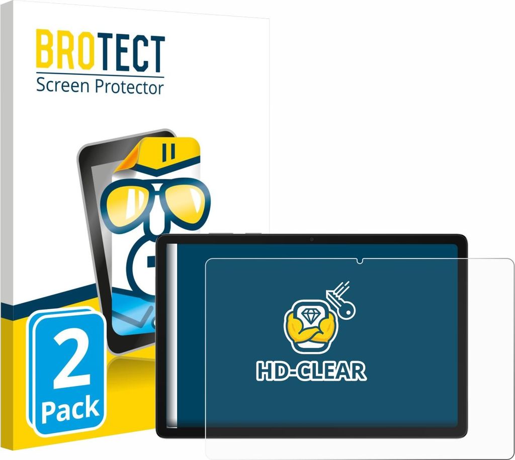 2x Für Samsung Galaxy Tab A11 Plus 5G 11" Schutzfolie BROTECT Displayschutz Display Schutz Folie Klar Transparent