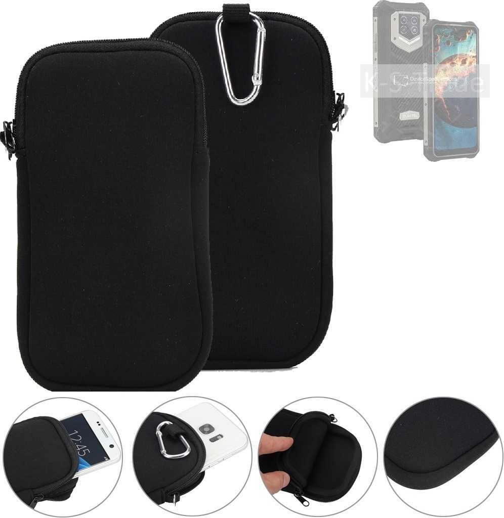 K-S-Trade Neopren-Hülle Handyhülle kompatibel mit Oukitel WP15S Schutzhülle Neoprenhülle Sleeve Schutz-Hülle Gürtel Tasche Case Holster