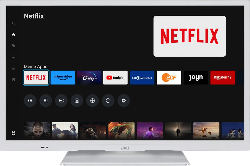 JVC LT-24VH5455W 24 Zoll Fernseher Smart TV Powered by TiVo Produktbild 2