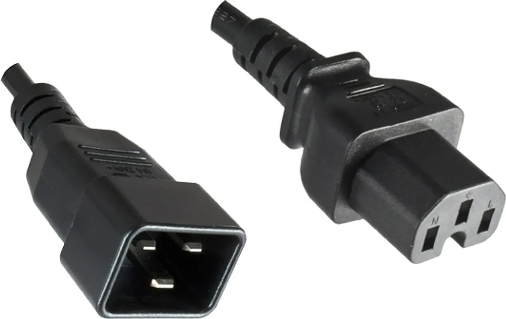 Cordon secteur C20 vers C15 Microconnect PE152018 1.8m pour Serveur IT