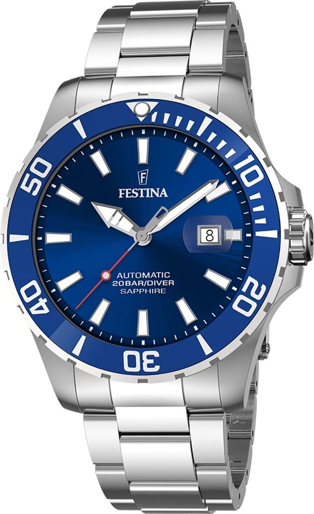 Festina Edelstahl Herren Uhr Armbanduhr silber Elegant D2UF20531/3