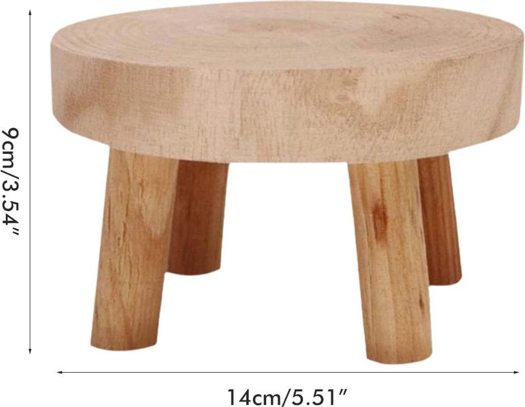 Zimmerpflanzenständer Holz Mini Blumentopfständer Holzhocker Holzblumentopfhalter