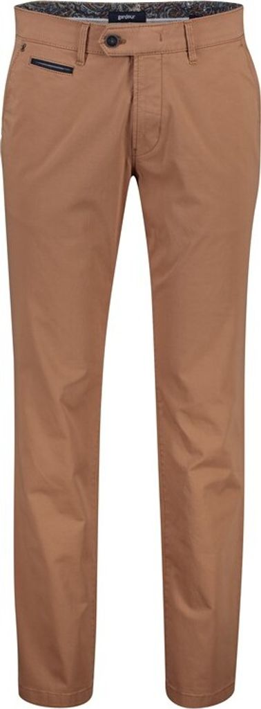 Gardeur Baumwollhose rostbraun einfarbig BENNY-3