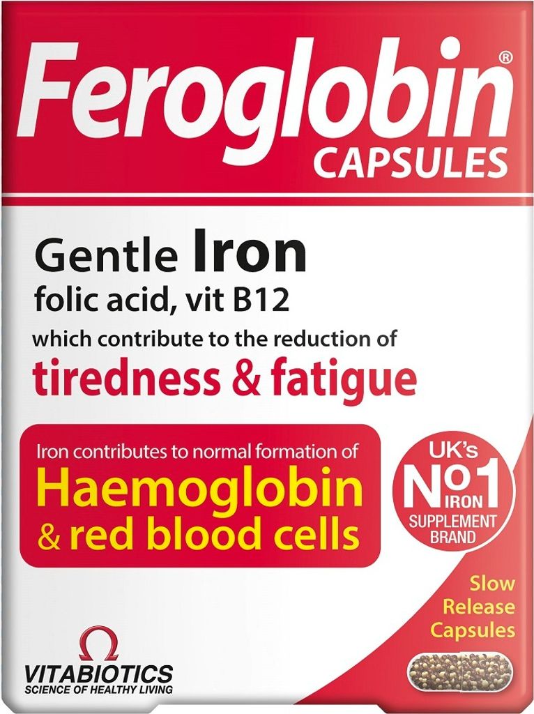 Vitabiotics Feroglobin Kapsule, 30 kapsl Obrázok produktu 