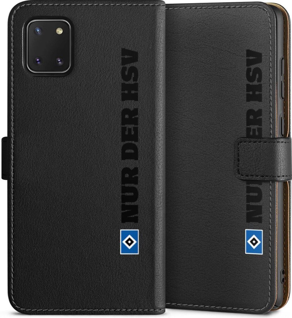 DeinDesign Klapphülle für Samsung Galaxy Note 10 lite Handytasche Lederhülle Tasche HSV Hamburger SV transparent