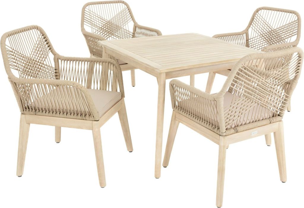 di volio Gartenmöbel Set Tarato - beige, wetterfeste Garten Produktbild 