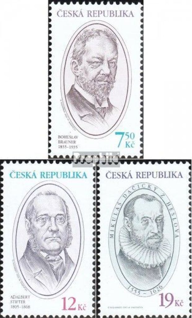 Briefmarken Tschechien 2005 Mi 430-432 (kompl.Ausg.) postfrisch Persönlichkeiten