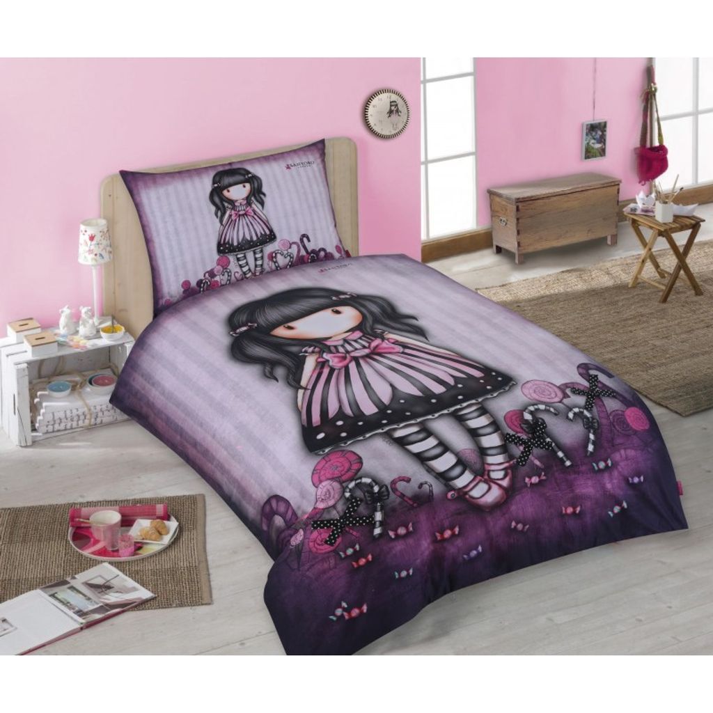 Santoro Gorjuss Kinder Bettwäsche - Sugar & Spice - 140x200 70x90 100% Baumwolle