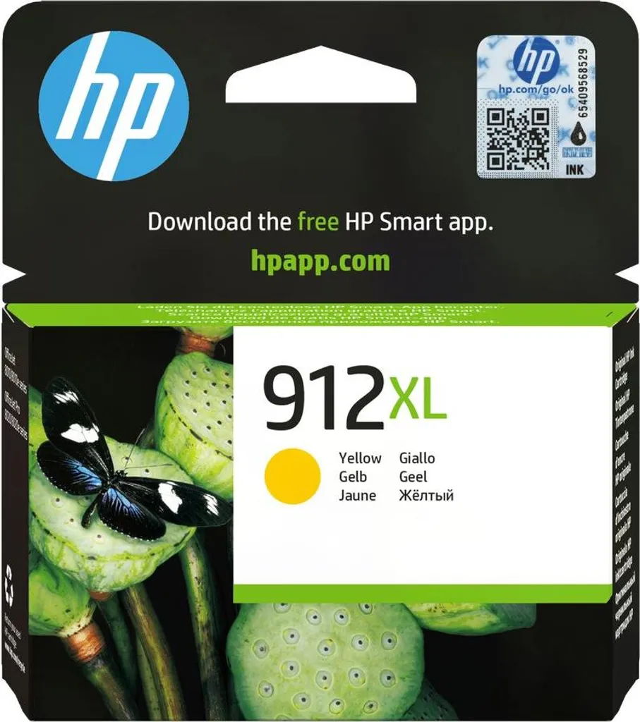 HP 3YL83AE 912XL Giallo - Cartuccia Inchiostro Alta Capacità Originale