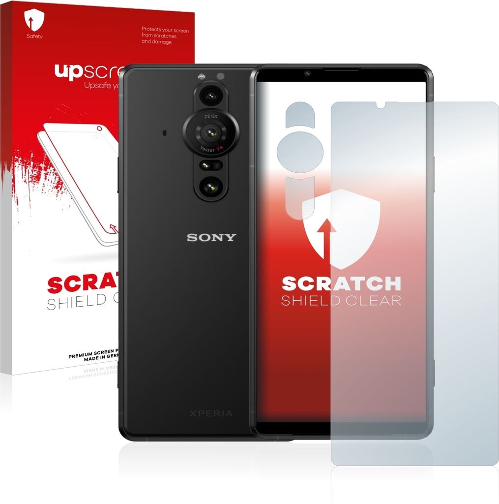 upscreen Schutzfolie für Sony Xperia Pro-I (Display+Kamera) Displayschutz Displayschutzfolie Folie Klar Transparent