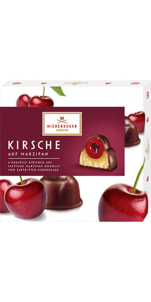 Niederegger Marzipan Pralinés Kirsche Zartbitter Schokolade Produktbild 