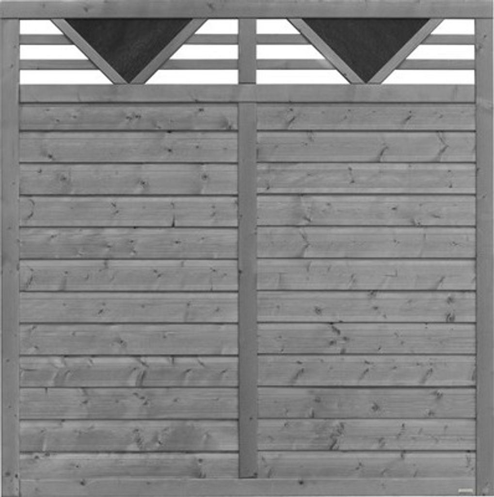 Zaun Hauptelement Konsta Andria 180 x 180 cm basaltgrau