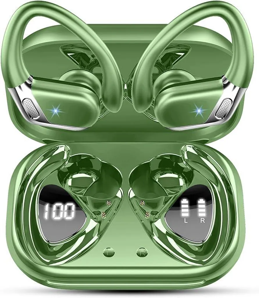In Ear Kopfhörer Kabellos Bluetooth 5.4 mit ENC Noise Cancelling und 4 HD Mics,50 Std Kabellose Ohrhörer,mit Hi-Fi Stereo, IP7 Wasserdicht,LED-Anzeige