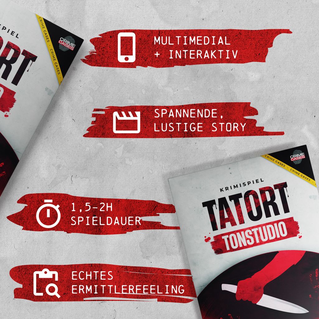 CRIMECASES Krimispiel: Tatort Tonstudio I | Spannendes Produktbild 2