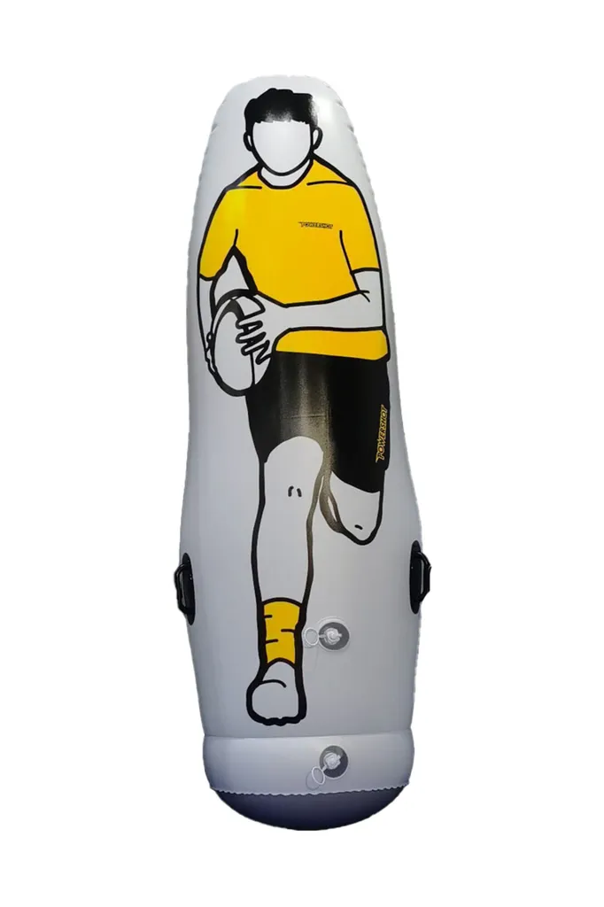 Cible d'Entraînement Rugby 185cm Gonflable pour Slalom et Plaquage