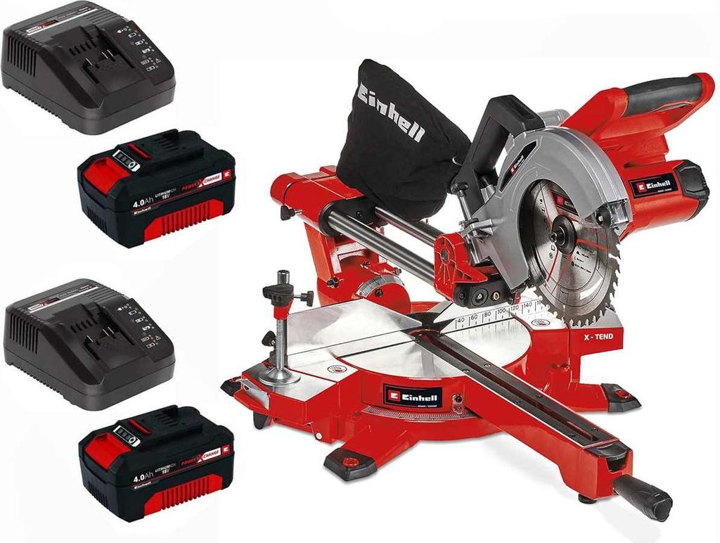 Einhell Zug-Kapp-Gehrungssäge TE-SM 216 Dual 1.800 W inkl. Hartmetall-Sägeblatt