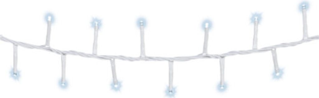 Lichterkette LED Kompakt Blinkend Außen Weiß Kalt 16m 500l Weißes Kabel