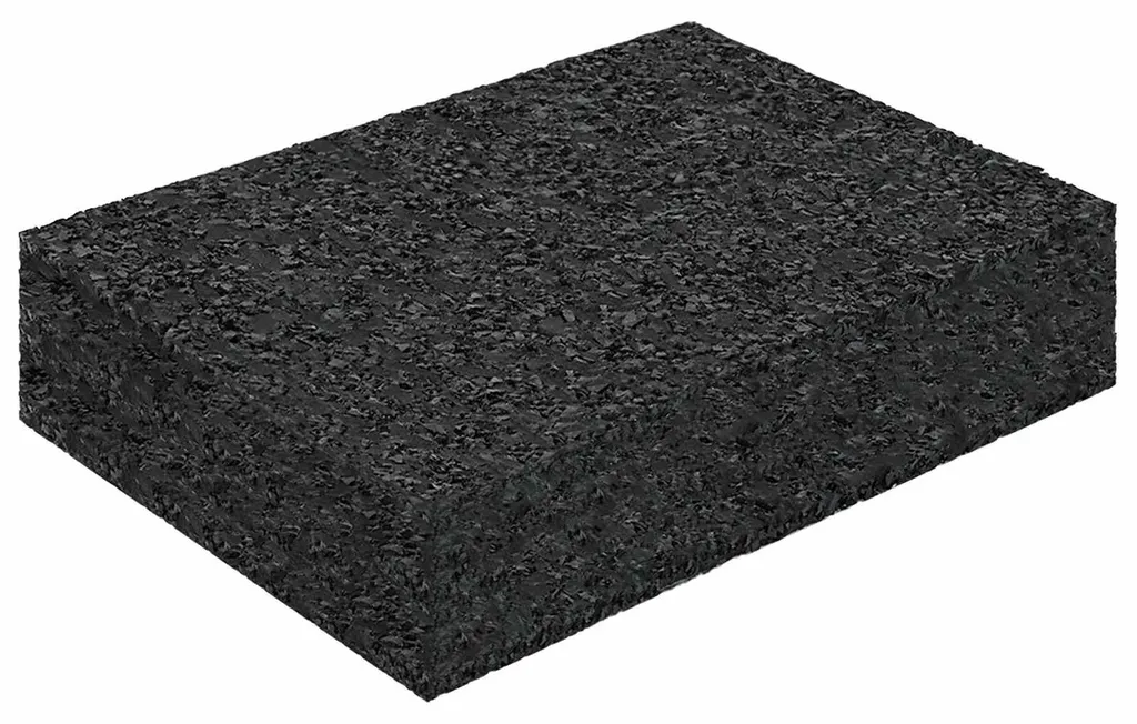 Patiopad Granulés de Caoutchouc Noir 9x6x2 cm - Lot de 25 Pièces Qualité