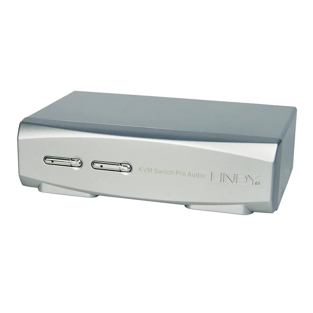 Commutateur KVM 2 Ports Lindy Pro - Sélecteur pour Deux Ordinateurs avec USB